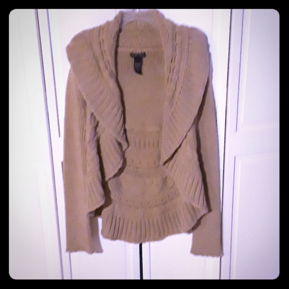 New York and company open front cardigan